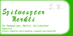 szilveszter merkli business card